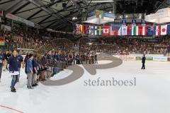 Inline WM - Finale - Deutschland - Kanada - freiwillige Helfer der WM wurden auf der Spielfläche geehrt