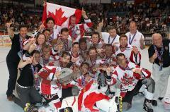 Finale Inline Hockey WM Deutschland-Canada - Canadische Nationalmannschaft - Foto: Jürgen Meyer