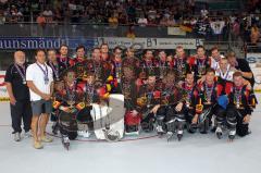 Finale Inline Hockey WM Deutschland-Canada - Deutsche Nationalmannschaft - Foto: Jürgen Meyer