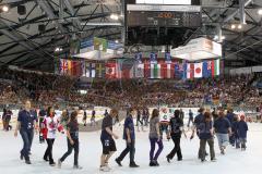 Inline WM - Finale - Deutschland - Kanada - freiwillige Helfer der WM wurden auf der Spielfläche geehrt