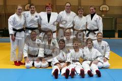 Judo Damen DJK Ingolstadt - PTSV Hof - Mannschaftsbild Judo- Damenmannschaft - Foto: Jürgen Meyer