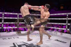 Gladiator Fightnight 2025 -  Festsaal Stadttheater Ingolstadt; WKU Weltmeisterschaft bis 81 kg: Joilton Lutterbach vs. Renato Ferrara. Sieger Lutterbach durch Abbruch