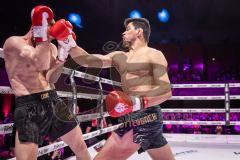Gladiator Fightnight 2025 -  Festsaal Stadttheater Ingolstadt; WKU Weltmeisterschaft bis 81 kg: Joilton Lutterbach vs. Renato Ferrara. Sieger Lutterbach durch Abbruch