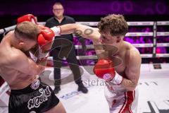 Gladiator Fightnight 2025 -  Festsaal Stadttheater Ingolstadt; WKU Profi-Europameistertitel bis 72,5 kg! Im Rampenlicht: Albijon Morina vs. Mateusz Janik. Sieger nach Punkten Albijon Morina