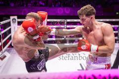 Gladiator Fightnight 2025 -  Festsaal Stadttheater Ingolstadt; WKU Profi-Europameistertitel bis 72,5 kg! Im Rampenlicht: Albijon Morina vs. Mateusz Janik. Sieger nach Punkten Albijon Morina
