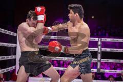 Gladiator Fightnight 2025 -  Festsaal Stadttheater Ingolstadt; WKU Weltmeisterschaft bis 81 kg: Joilton Lutterbach vs. Renato Ferrara. Sieger Lutterbach durch Abbruch