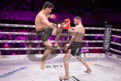 Gladiator Fightnight 2025 -  Festsaal Stadttheater Ingolstadt; WKU Weltmeisterschaft bis 81 kg: Joilton Lutterbach vs. Renato Ferrara. Sieger Lutterbach durch Abbruch