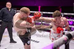 Gladiator Fightnight 2025 -  Festsaal Stadttheater Ingolstadt; WKU Profi-Europameistertitel bis 72,5 kg! Im Rampenlicht: Albijon Morina vs. Mateusz Janik. Sieger nach Punkten Albijon Morina