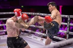 Gladiator Fightnight 2025 -  Festsaal Stadttheater Ingolstadt; WKU Weltmeisterschaft bis 81 kg: Joilton Lutterbach vs. Renato Ferrara. Sieger Lutterbach durch Abbruch