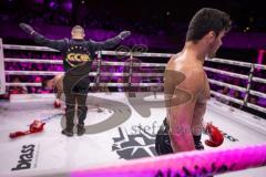 Gladiator Fightnight 2025 -  Festsaal Stadttheater Ingolstadt; WKU Weltmeisterschaft bis 81 kg: Joilton Lutterbach vs. Renato Ferrara. Sieger Lutterbach durch Abbruch