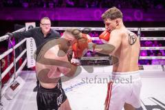 Gladiator Fightnight 2025 -  Festsaal Stadttheater Ingolstadt; WKU Profi-Europameistertitel bis 72,5 kg! Im Rampenlicht: Albijon Morina vs. Mateusz Janik. Sieger nach Punkten Albijon Morina