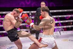 Gladiator Fightnight 2025 -  Festsaal Stadttheater Ingolstadt; WKU Profi-Europameistertitel bis 72,5 kg! Im Rampenlicht: Albijon Morina vs. Mateusz Janik. Sieger nach Punkten Albijon Morina