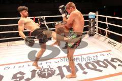 2. Gladiators Fight Night - Hauptkampf - Sieger nach Punkten Burhan Avdili (Schwarze Hose) aus Ingolstadt - Daniel Vogel (grüne Hose) aus der Schweiz