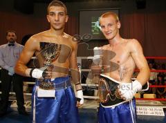 Kickboxen - Gala - Abschiedskampf Jens Lintow - EM Johannes Wolf mit seinem Gegner Nabil MAJOUBI