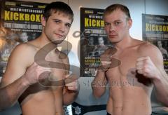 Off. Wiegen zur Kickbox WM 21.03.09 Saturn Arena - Vladimir Tarasov (RUS) - Viktor Hoffmann WM