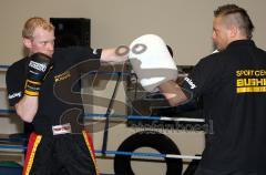 Pressetraining Bushido - Weltmeister Viktor Hoffmann und Trainer Kai Becker