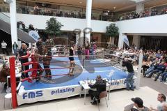 Kickboxen - Weltmeisterschaft - ISKA - Johannes Wolf gegen Marvin Falk (F) - Rundenpause im Westpark Plaza