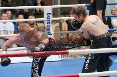 Kickboxen - Weltmeisterschaft - ISKA - Johannes Wolf gegen Marvin Falk (F) - Sieger nach Punkten in 12 Runden Johannes Wolf aus Ingolstadt