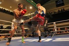 Kickbox Weltmeisterschaft - Titelverteidigiung - Johannes Wolf (GER) - Ilias El Hajoui (NL) - Sieger nach Punkten Johannes Wolf. Letzter Kampf Abschied - Vorkämpfe Impressionen