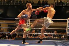 Kickbox Weltmeisterschaft - Titelverteidigiung - Johannes Wolf (GER) - Ilias El Hajoui (NL) - Sieger nach Punkten Johannes Wolf. Letzter Kampf Abschied - Vorkämpfe Impressionen