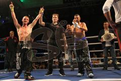 Kickbox Weltmeisterschaft - Titelverteidigiung - Johannes Wolf (GER) - Ilias El Hajoui (NL) - Sieger nach Punkten Johannes Wolf. Letzter Kampf Abschied