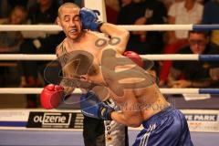 Kickbox Weltmeisterschaft - Titelverteidigiung - Johannes Wolf (GER) - Ilias El Hajoui (NL) - Sieger nach Punkten Johannes Wolf. Letzter Kampf Abschied - Vorkämpfe Impressionen