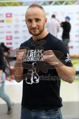 Stekos Fight Night 2016 in Ingolstadt - offizielles Wiegen - Hauptkampf - Thaiboxen K1 - David Dardan Morina (GER)