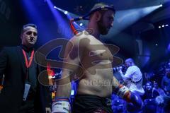 Steko´s Fight Night - WKU Weltmeisterschaft - K1, bis 76 Kg, Titelverteidiger Dardan Morina (Ingolstadt, schwarze Hose) gegen Vladimir Konsky (SVK, schwarz-rote Hose), Sieger Dardan Morina nach Punkten, 22. Titelverteidigung