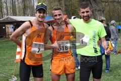 Sport IN - Schanzer Seelauf 2016 - Markus Stöhr Nr. 616 Platz 1 - Jonas Zweck Nr.2 - Platz 2 - Cacciapuoti Mario Nr.1 - 3. Platz - alle MTV 1881 Ingolstadt - Foto: Jürgen Meyer