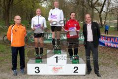 Schanzer Seelauf - Brand Rita (#145) Siegerin bei den Damen Schanzer Seelauf - Platz 2. Trietz Andrea - 3. Platz Paulig Maria - Foto: Jürgen Meyer