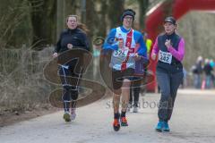 5. Lifepark Max Frühjahrswaldlauf Zuchering - 2018 - 2. Sieger Imberciadori Giulio von Athletica Frezze Zena auf der Strecke beim laufen - Foto: Jürgen Meyer