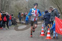 5. Lifepark Max Frühjahrswaldlauf Zuchering - 2018 - 2. Sieger Imberciadori Giulio von Athletica Frezze Zena auf der Strecke beim laufen - Foto: Jürgen Meyer