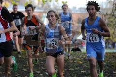 12. Bayerisches Cross-Festival - Hindenburgpark Ingolstadt - Start zum Hauptlauf über 3100 m, Nr. 435 die spätere Siegerin, Olympia-Halbfinalistin über 1500 Meter Corinna Harrer (LG Telis Finanz Regensburg)