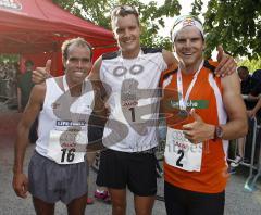 Halbmarathon Ingolstadt 2009 - Mohamad Ahansal, Jan Frodeno und Daniel Unger