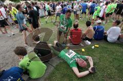 Halbmarathon Ingolstadt 2011 - Endlich im Ziel Erschöpfung