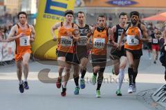 Halbmarathon Ingolstadt 2014 - (3) Heiko Middelhof) (2655) Julian Sterner, (2681) Markus Stöhr, (6) Miguel Lenz