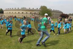 KidsRun und FitnessRun am Ingolstädter Halbmarathon 2014 - Klenzepark und Stadtmitte - Kinder Start 500 Meter