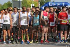 Halbmarathon Ingolstadt 2014 - Start Sieger Mitiku Soboka Tulu (8) aus Rosenheim