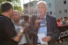 Halbmarathon Ingolstadt 2014 - Bürgermeister Sepp Misslbeck vor dem Start