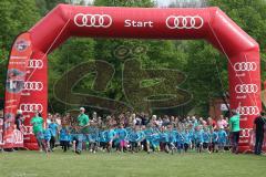 KidsRun und FitnessRun am Ingolstädter Halbmarathon 2014 - Klenzepark und Stadtmitte - Kinder Start 500 Meter