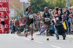 ODLO-Halbmarathon Ingolstadt 2017 - Läufer auf der Strecke - Stellah Jepngetich Barsosio #11 - Christine Moraa Oigo #12 - Foto: Marek Kowalski