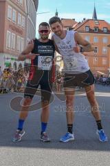 ODLO - Halbmarathon 2018 - Markus Stöhr von Positiv Fitness vor dem Start mit Sebastian Mahr Positiv Fitness - Foto: Jürgen Meyer
