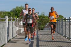 ODLO - Halbmarathon 2018 - Burka Kedir München #4 - Sebastian Mahr Positiv Fitness #5 - Markus Stöhr Positiv Fitness #908  - Burka Kedir #4 München - Philipp Bertsch Positiv Fitness #1178 - Foto: Jürgen Meyer