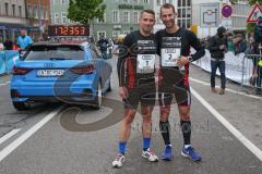 ODLO - Halbmarathon Ingolstadt 2019 - Markus Stöhr links Positiv Fitness und Matthias Ewender Positiv Fitness - Foto: Jürgen Meyer