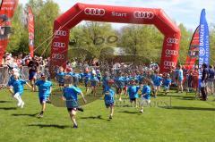 Halbmarathon 2012 Ingolstadt Foto: Jürgen Meyer
Startschuss für die Running Kids