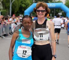 Halbmarathon Ingolstadt 2011 - Haimanot Haile und Mary Oleary