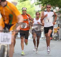 Halbmarathon Ingolstadt 2009 - Jan Frodeno 1 Daniel Unger und Ahansal Mohamad