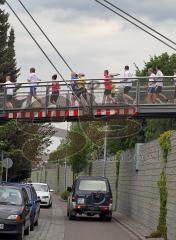 Halbmarathon Ingolstadt 2011 - Fußgängerbrücke