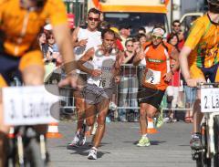 Halbmarathon Ingolstadt 2009 - Jan Frodeno, Daniel Unger und vorne der Ingolstädter Ahansal Mohamad