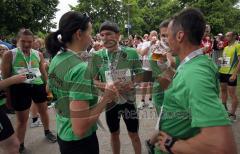 Halbmarathon Ingolstadt 2011 - Alkoholfreies Bier im Ziel